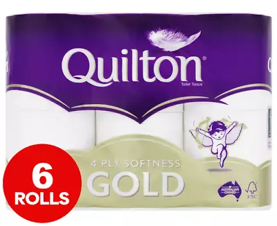 Quilton Gold 4 Ply Toilet Paper Rolls 6pk • $8.97