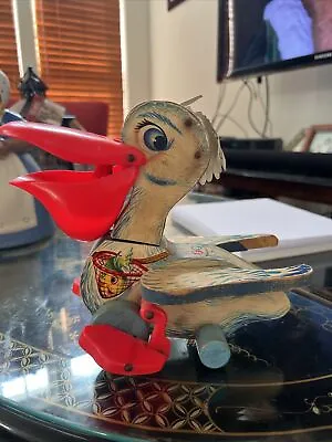 Vintage Fisher Price Pelican Pull Toy #794 MCM Toy Collectible • $25.95