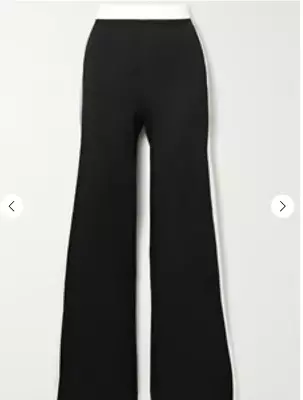 $150 • Buy STAUD Milo Striped Stretch-ponte Flared Pants. $ 150