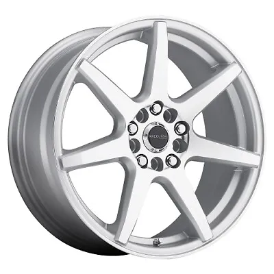 16x7 Raceline 131S Evo Silver Machined Wheels 5x108/5x4.5 (+20mm) Set Of 4 • $636