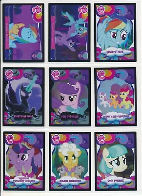 2015 My Little Pony Series 3 Foil Trading Cards Mixed Lot Of (9) Foil Cards #6 • £28.46