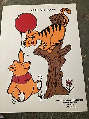 Walt Disney Vintage Wooden Puzzle Winnie The Pooh • $14