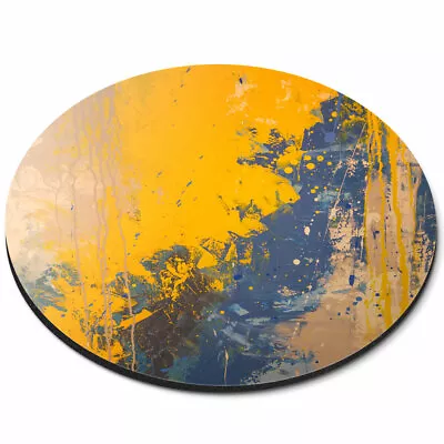 Round Mouse Mat - Urban Street Art Graffiti Yellow Spray Paint Office Gift #2435 • £6.99