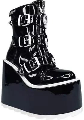 YRU SHOES Dune Lo Ryuk [Black] | PLATFORM BOOTS** Gothic • $231.95