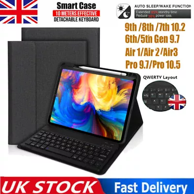 Smart Case With Bluetooth Keyboard Cover For IPad 5th & 6th Generation 2018 9.7  • £20.66