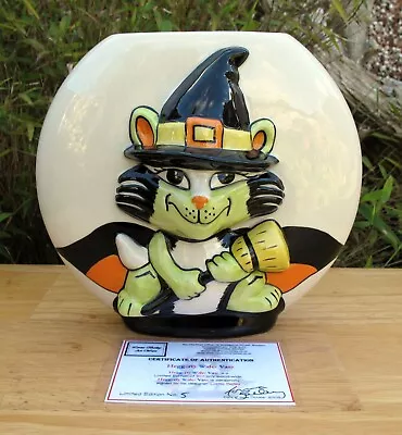 Lorna Bailey Heggerty Wafer Vase Limited Edition 5/50 Oct 05 Certificate Witch • £120