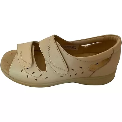 Padders Wave Sandals Women's Open Toe Cream Cut Out Leather UK 4 NEW • £19.99