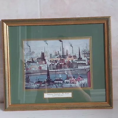 Vintage L S Lowry Industrial Landscape The Canal Print Framed Glazed Retro City • $31.11