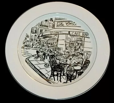 MIKASA HK 114 Parisian Scenes By Susan Steinberg 10 1/2  Dinner Plate • $13.99