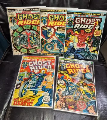 Marvel Spotlight On Ghost Rider Lot (5) Comics - 2nd App Son Of Satan Key Witch • $19.95