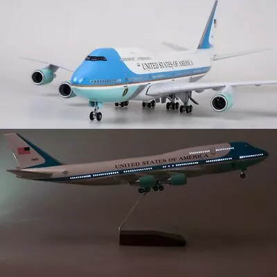 Aircraft Model 1/150 Air Force One Airplane W/ Undercarriage &Voice Control Lamp • $89.98