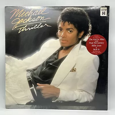 Michael Jackson - Thriller - Factory SEALED 1982 US Album With HYPE Sticker • $174.99