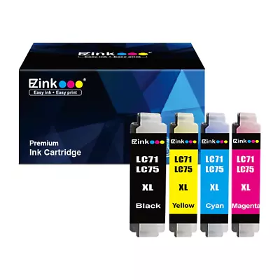 E-Z Ink LC75 LC71 XL High Yield Ink Cartridges Compatible With Brother Printers • $5.89