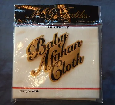 $15 • Buy Baby Afghan Cloth MCG Textiles 29  X 45  Cross Stitch Fabric Off White Ivory
