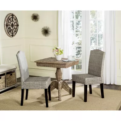 SAFAVIEH Odette 19''H Wicker Dining Chair | Antique/ Grey | • $205.26