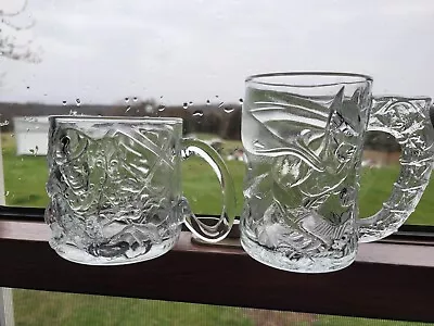 Vintage McDonald’s 1995 Batman Forever Glass Mug Cups Set Of 2 • $12