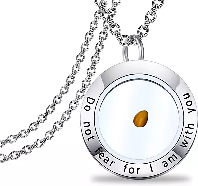 Mustard Seed Faith Necklace Seed Charm With Bible Verse Inscription Christian  • $19.99