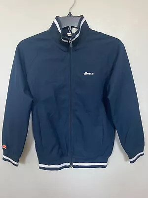 🔥 Ellesse Kids Polo Sport/tennis/jacket Long Sleeve Blue/white Size Usa Xs/4-6 • $39.99