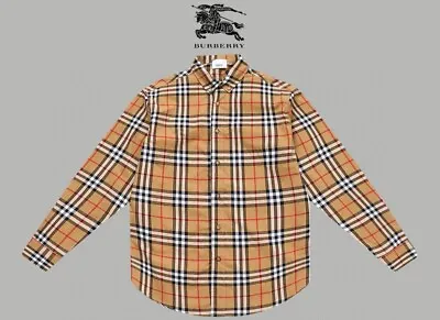 Burberry Brit Shirt Mens Size Small Nova Check Button Up Long Sleeve • $172.50