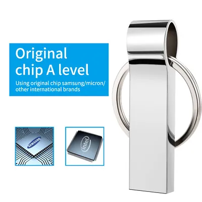 £13.99 • Buy Waterproof Key Ring Flash Drive USB 2.0 Pendrive 1TB 512GB U Disk Memory Stick