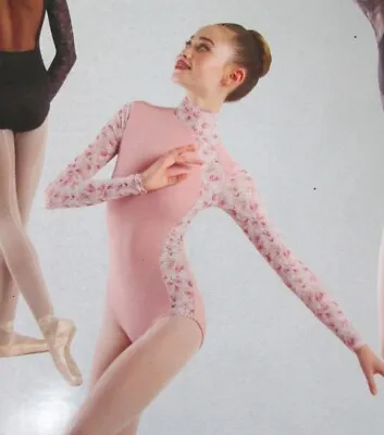 Leotard New Body Wrappers Women's XL XLA Long Sleeve Dance Ballet Costume Pink • $19.99