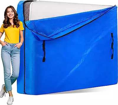 Mattress Bag Heavy Duty Tarp Reusable Storage Bag Easy Carrier Moving Cover  • $35.99
