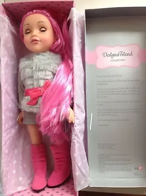 Design A Friend Doll Rosie New Chad Valley Designafriend 18  Doll With Pink Hair • £42.95