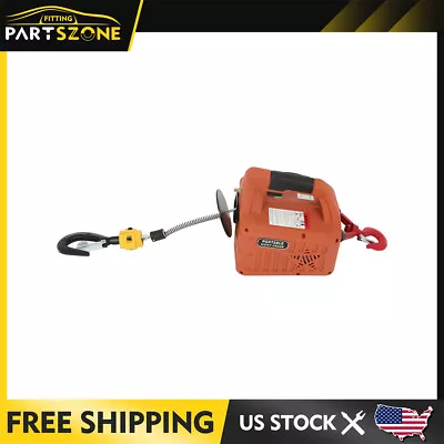 Electric Hoist Winch Portable Crane 1100lbs 25ft W/ Remote Control New • $135.99