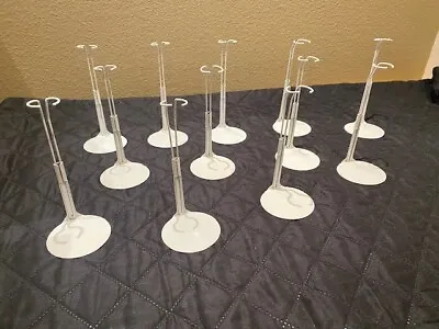 Lot Of 12 Light Gray Kaiser 2201 Doll Stands Holds Barbie 11.5  & 12  Disney • $34