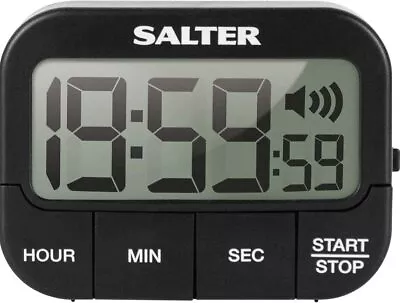 Salter Loud Kitchen Timer Digital Display Black 355 BKXCDU • £19.99