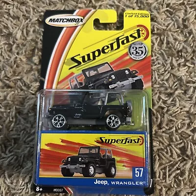 2004 Matchbox Superfast Jeep Wrangler #57 Limited Edition • $8