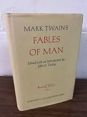 Mark Twain's Fables Of Man THE MARK TWAIN PAPERS - Scholarly - Late Writings • $24.95