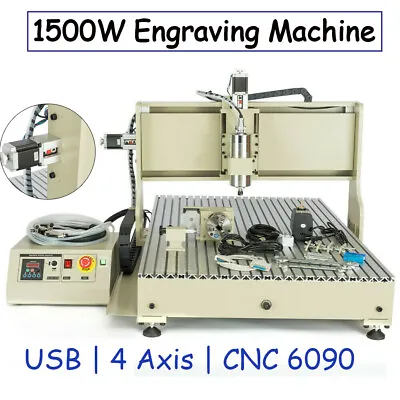 USB 4axis CNC 6090 Router Milling Engraving DIY CNC Cutting Machine 24 X36  110V • $1950