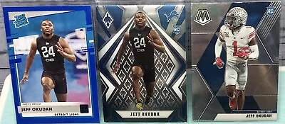 Jeff Okudah 2020 Donruss Mosaic & Phoenix Rookie Card Lot Of 3 Detroit Lions • $5.95