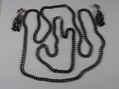 Vtg Sarah Coventry Bewitchery Black Chain Necklaces Dangle Clip On Earring Set A • $17.95