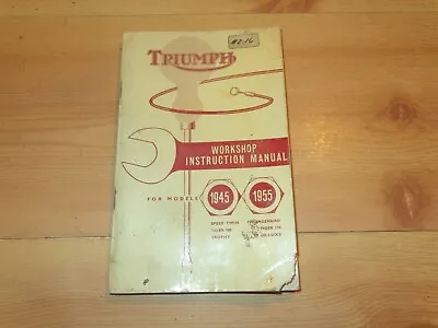 1945-1955 Triumph Tiger 100 110 Thunderbird Trophy 3T Deluxe OEM Service Manual • $40