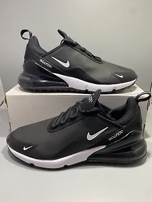 Nike Air Max 270 Spikeless Golf Shoes Black White Men's Sizes CK6483-001 • $85