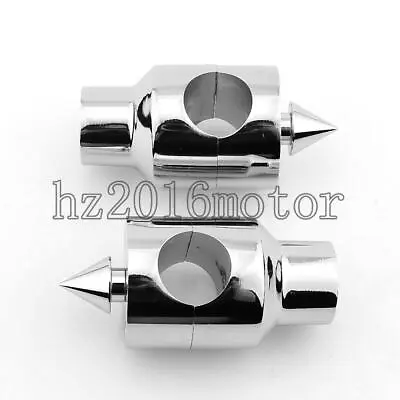 Chrome 1  Handlebar Risers For Kawasaki Vulcan 500 VN 800 900 1500 1600 2000 • $35.09