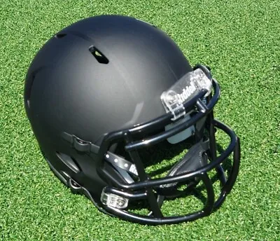 Matte Black Blank Riddell Speed Mini Football Helmet New With Free Shipping • $30