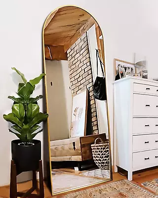 Floor Mirror Full Length Mirror With Stand Arched Wall Mirror 18 X58  Mirror  • $72.99