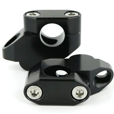 2Pc 22mm Aluminum Motorcycle Handlebar Extension Back Moved Up Handle Bar Risers • $29.82
