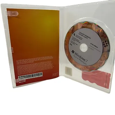 MICROSOFT WINDOWS 7 HOME PREMIUM 64-bit_SP1 With Key OEM SYSTEM BUILDER PACK • $44.99