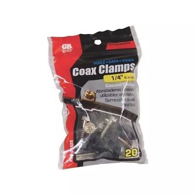 Gardner Bender 1/4  Coaxial Cable Clamp • $10.18