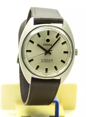 RARE VINTAGE ROAMER VIDAR INCABLOC 17 Mechanical WATCH MST 801 1960's - NOS • $524.09