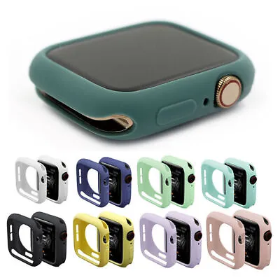 $2.84 • Buy Watch Bumper Cover Case For Apple Watch 8 7 6 5 4 3 2 Ultra Silicone Protector