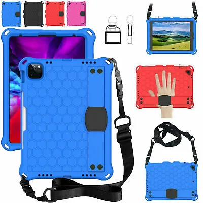 Kids Case EVA  Shoulder Strap Foam Cover For IPad Amazon Fire Huawei Galaxy Tab • £14.98