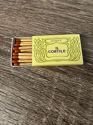 Vintage   IL CORTILE  Restaurante MULBERRY ST.  NYC NEW YORK  Matchbox • $9.99