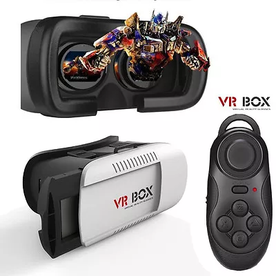 Virtual Reality VR Headset 3D Glasses With Remote For Android IOS IPhone Samsung • $14.99