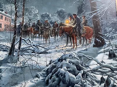 Mort Kunstler - SHENANDOAH STRATEGY -  Classic Canvas Giclee  Sold Out 49&50/50 • $450