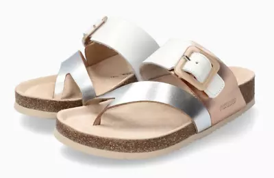 Mephisto Madeline Silver Slide Sandal Women's Sizes 35-42 NEW!!! • $179